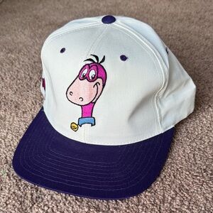 White and Purple Dino Cap Flinstones